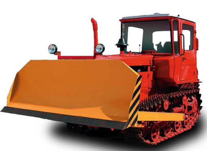 Трактор ДТ-75 с бульдозерным оборудованием